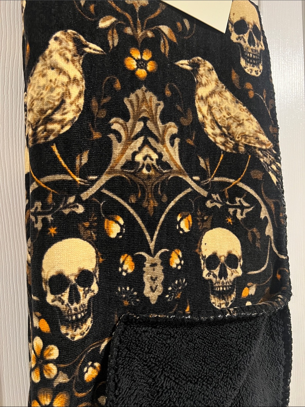 NWT Magaschoni Halloween skull pumpkin crow throw blanket